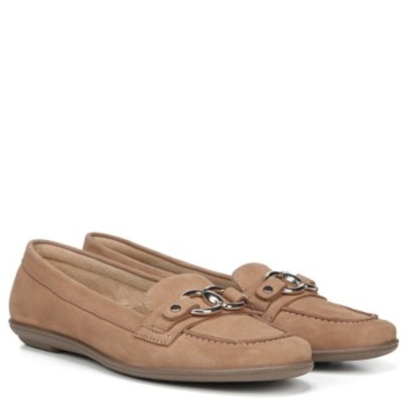 NEW‎ Naturalizer Ainsley Cookie Dough Suede Flats - Picture 1 of 7
